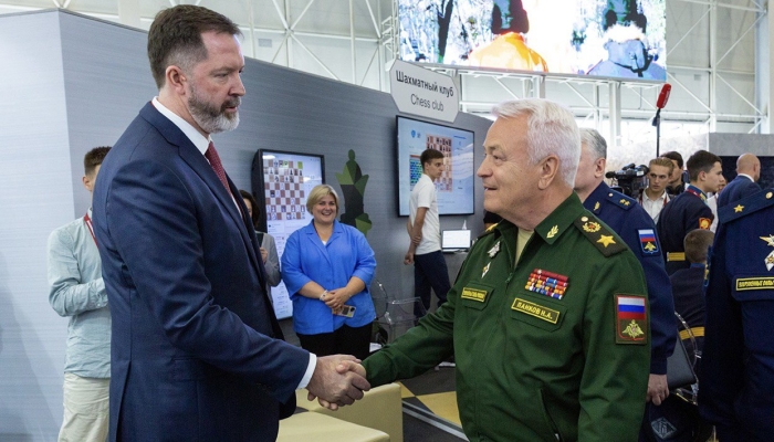 Замминистра обороны РФ Николай Панков посетил стенд Военкино на Международном военно-техническом форуме «Армия-2022»