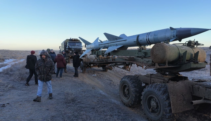 Стрельбы из зенитных ракетных комплексов С-75 провели на полигоне Ашулук в ходе подготовки к съемкам фильма «Льенсо»